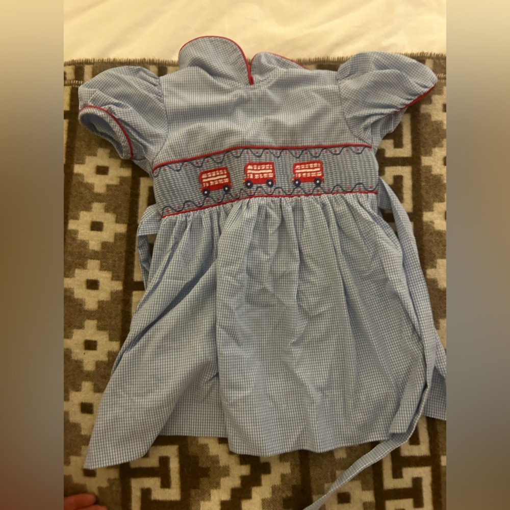 Little English London Bus Dress 3T